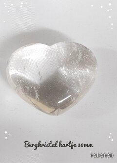 Bergkristal Hartje 30 mm 