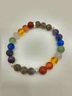 Chakra armband met labradoriet