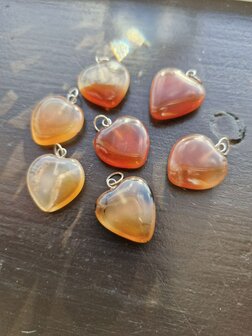 Carneool Healing Hartje hanger 20 mm