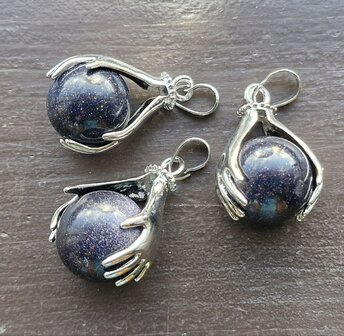Blauwe goudsteen Healing Hands