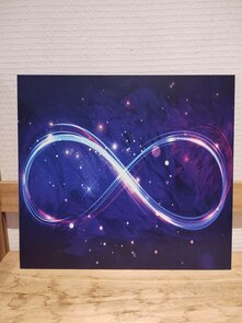 Oneindigheid - Goddelijke kracht en balans plaat - Lemniscaat