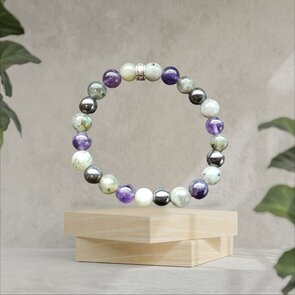 Powerbead heldere bescherming | Amethist hematiet labradoriet | Lumeria