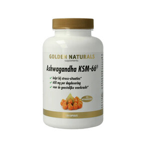 Golden Naturals Ashwagandha KSM-66 - 120 capsules