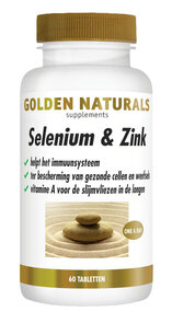 Golden Naturals Selenium & Zink  60 Tabletten