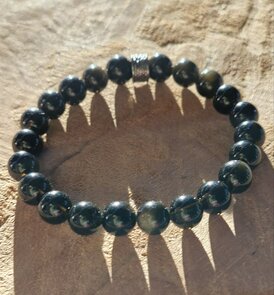 Goud obsidiaan armband | Bescherming & zelfinzicht | Lumeria