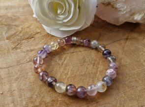 Fluoriet armband 8 mm | Helderheid, focus & balans | Lumeria