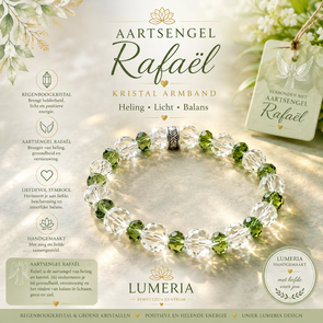 Aartsengel Rafael armband | kristal armband | Lumeria
