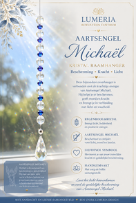 Aartsengel Michaël Kristal Raamhanger | Bescherming | Lumeria