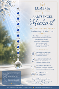 Aartsengel Michaël Kristal bol Raamhanger | Bescherming | Lumeria