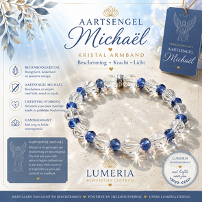 Aartsengel Michaël Kristal Armband | Bescherming & Kracht | Lumeria