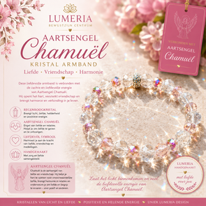 Aartsengel Chamuël Kristal Armband – Liefde, Vriendschap & Harmonie