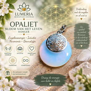 Bloem van het Leven Hanger Opaliet – Engelenenergie & verbinding