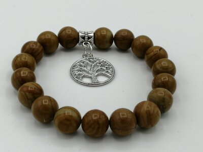 Versteend Hout armband