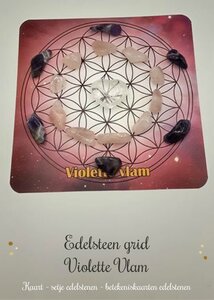 Violette Vlam Edelsteen Grid
