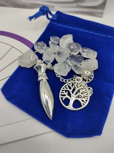 Pendel Zilverkleur met tree of life 