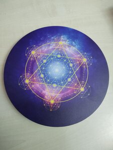 Chakra en Merkabah 20 cm  - Edelsteen Grid of wand plaat 