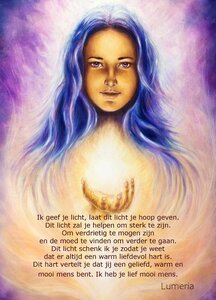 Licht in verdriet en moed om door te gaan - poster