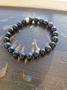 Blauwe goudsteen armband 