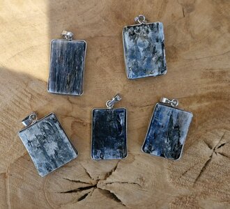 Kyaniet ruwe hanger rechthoek
