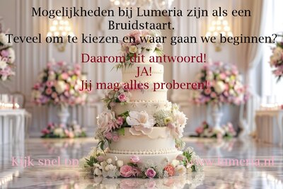 Bruidstaart pakket - Het is feest! Jij krijgt nu cadeautjes