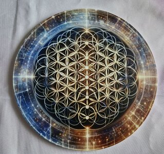 Flower of Life - decoratieplaat - 25cm