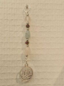 Morganiet hanger met lotus voor rust