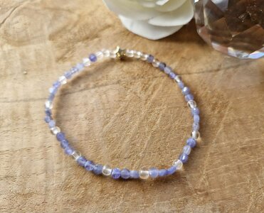 Tanzaniet bergkristal armband | Intuïtie & helderheid | Lumeria