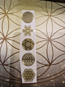 Frequentie Stickers – Heilige Geometrie