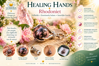 Healing Hands Rhodoniet – Zelfliefde, Emotionele Balans & Innerlijke Kracht