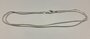 Verzilverde slangen ketting _
