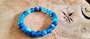 Blauwe agaat powerbead armband_