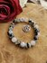 Zwarte Toermalijn kwarts powerbead met pentagram._