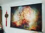Schoolbord wand decoratie doek - Tree of life_