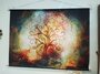 Schoolbord wand decoratie doek - Tree of life_