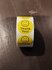 Sticker rol smiley - rolletje 25mm stickertjes - Thank You_