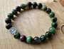 Robijn in Zoisiet armband met tree of life_
