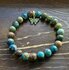 Chrysocolla armband met vlinder_