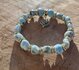 Larimar armband nuggets | Bij jezelf blijven & rust met hartje | Lumeria_