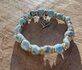 Larimar armband nuggets | Bij jezelf blijven & rust met hartje | Lumeria_