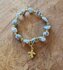 Larimar armband nuggets | Bij jezelf blijven & rust met engeltje | Lumeria_