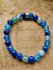 Blauwe Agaat powerbead armband | Bescherming & rust | Lumeria_