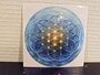 Bloem van het Leven sticker Blauw 12,5 cm | Heilige geometrie | Lumeria_