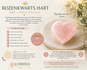 Rozenkwarts Hart 30 mm – liefde  zachtheid  harmonie_