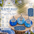 Blauwe Agaat Bloem van het Leven Hanger – rust, communicatie & harmonie_