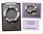 Zwarte Toermalijn kwarts powerbead met pentagram._